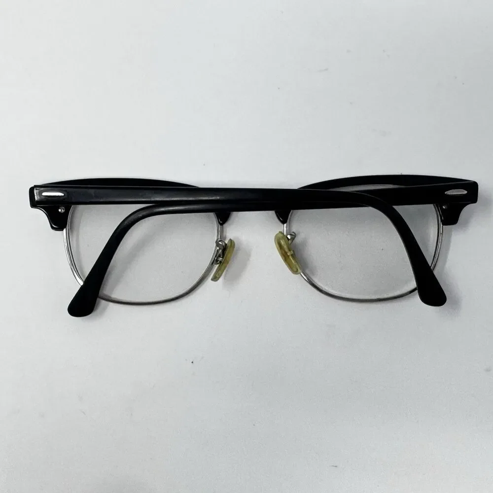 Ray-Ban RB5154 Clubmaster 2000 Black Silver Eyeglass Frames 49-21-140